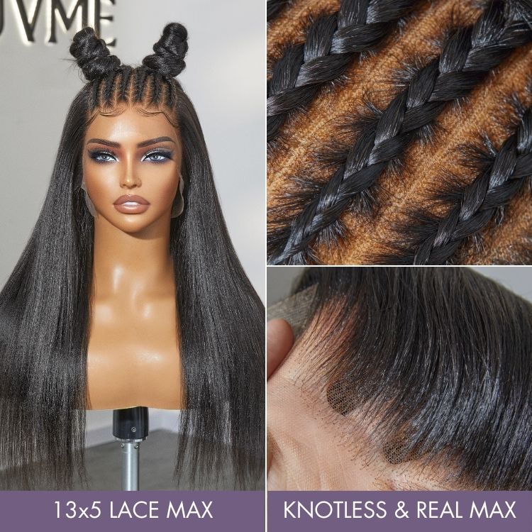 PreMax 2.0 Wigs | Nature Max Yaki Straight Ear-to-ear Glueless 13x5 Frontal HD Lace C Part Wig - Image 2