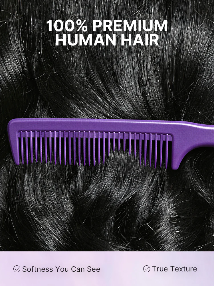 180% Density Effortless Natural Black Kinky Straight 5x5 HD Lace Loose Wave Wig Pre-cut Lace - Image 5