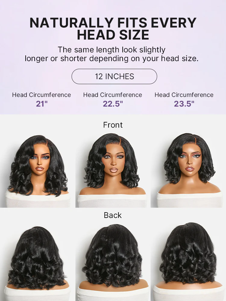 180% Density Effortless Natural Black Kinky Straight 5x5 HD Lace Loose Wave Wig Pre-cut Lace - Image 8