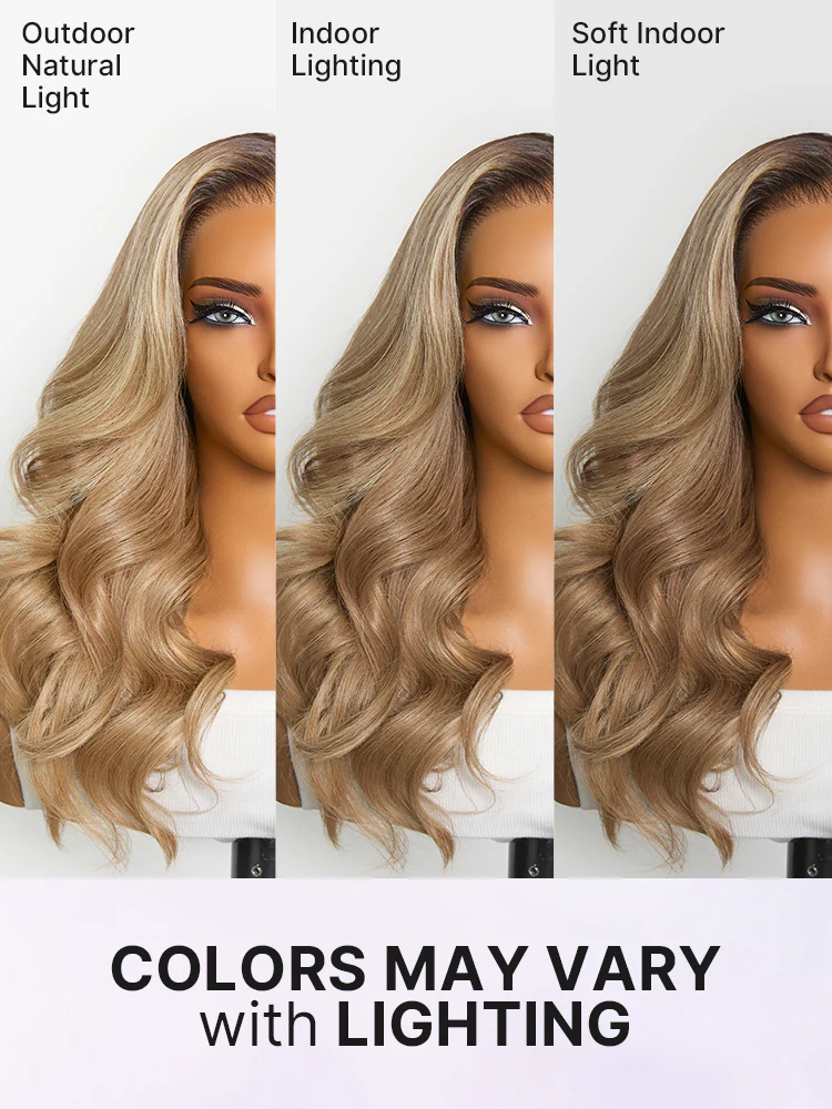 180% Density Honey Blonde Body Wave 13x4 Frontal HD Lace Wig Pre-cut Lace - Image 10