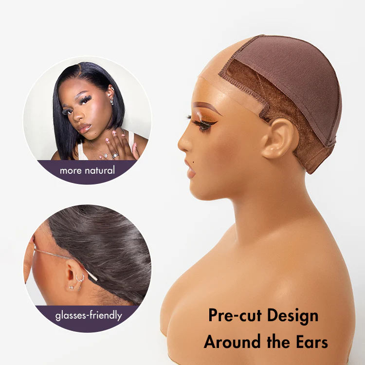 Upgraded Natural Max 1pc Wig Cap 2.0 – Non-Slip Wig Gripper with Grip Band & Transparent Lace for Lace Front Wigs | Add-on Item - Image 6