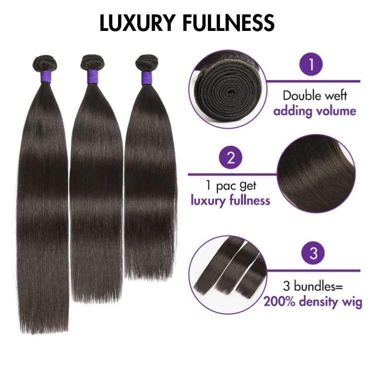 Upgraded Brazilian Hair | Straight / Body Wave 100% Virgin Human Hair Bundles 1pc / 3pcs - Image 3