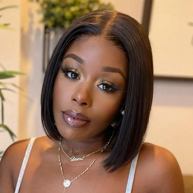 My GO-TO BOB™ - Glueless 5x5 Closure HD Lace Silky Straight Human Hair Wig