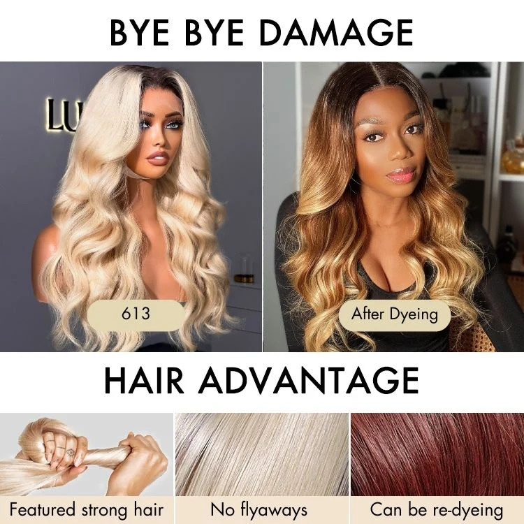 613 Loose Wave Glueless 5x5 Closure HD Lace Wig | Direct Dyeing - Image 4