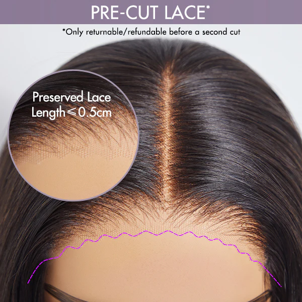 PreMax Wigs - 180% Density Easily Redyed 613 Silky Straight 5x5 Closure HD Lace Glueless Mid Part Long Wig Pre-cut & Plucked & Bleached - Image 10