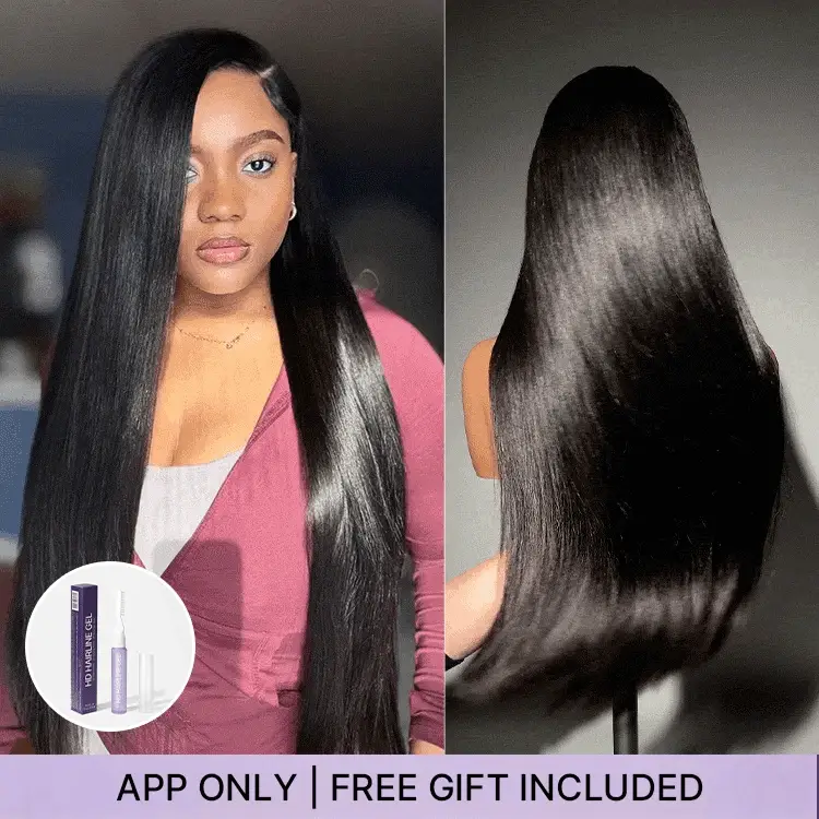 App Only | Luvme All-Day Comfort™ Wig 180% Density Bone Straight with Baby Hair PartingMax Glueless 7x6 Closure HD Lace Wig Pre-Cut Lace