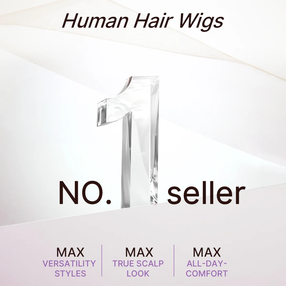 App Only | Luvme All-Day Comfort™ Wig 180% Density Bone Straight with Baby Hair PartingMax Glueless 7x6 Closure HD Lace Wig Pre-Cut Lace - Image 2