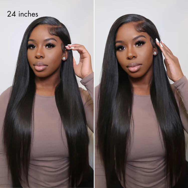 App Only | Luvme All-Day Comfort™ Wig 180% Density Bone Straight with Baby Hair PartingMax Glueless 7x6 Closure HD Lace Wig Pre-Cut Lace - Image 4