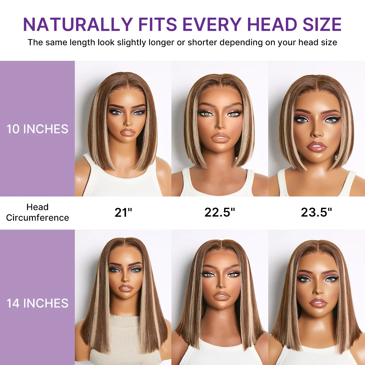 Ash Blonde Highlight Glueless 5x5 HD Closure Lace Bob Wig Pre-Cut Lace Flexi-Fit Drawstring Cap - Image 10
