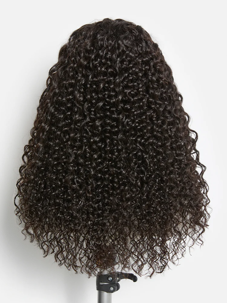 Boho Fulani Braids Water Wave 13x4 Frontal Lace Wig Pre-cut Lace Human Hair - Image 4