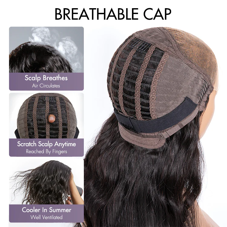 Bouncy Blonde Light Weight Left C Part Loose Wave Glueless 5x5 Closure Lace Wig Breathable Cap - US Only - Image 8