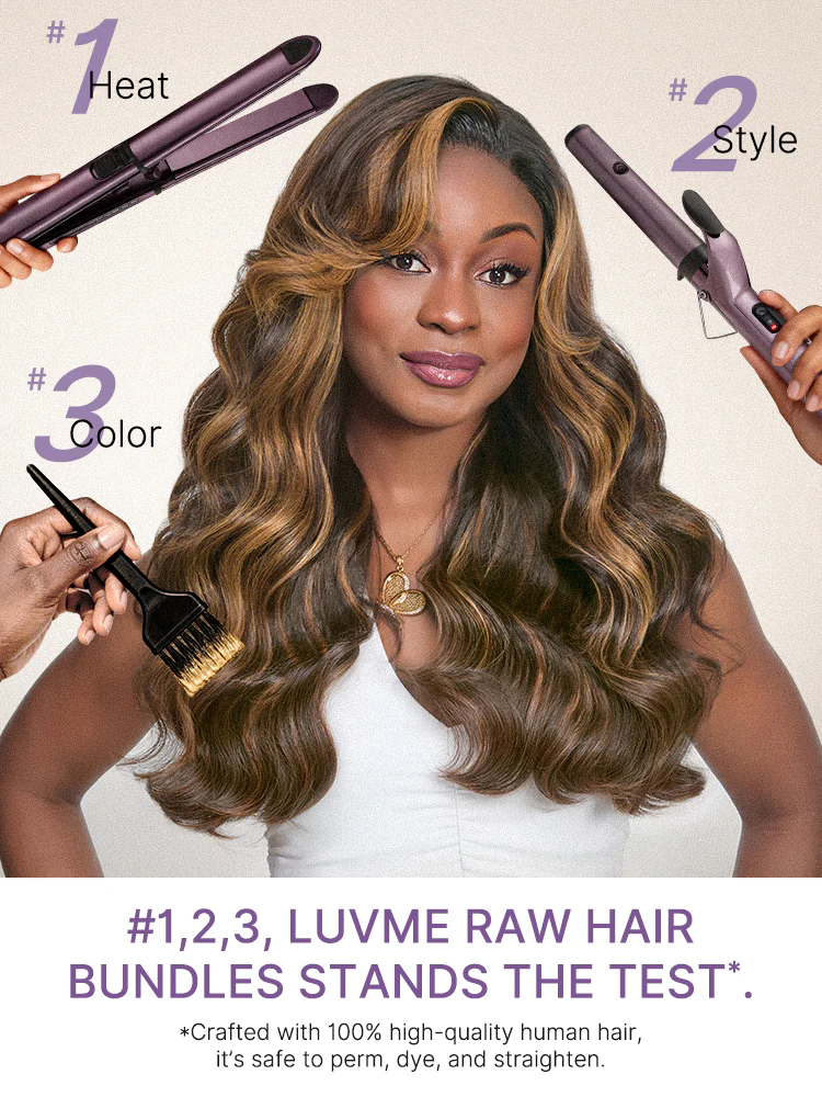 Brown Highlight Body Wave Bundles 100% Premium Remy Human Hair Bundles 1pc / 3pcs - Image 5
