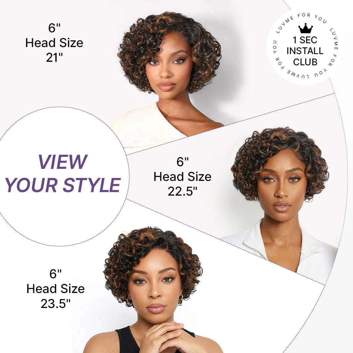 Brown Highlight Water Wave Pixie Cut Glueless Minimalist HD Lace Short Curly Wig - Image 9