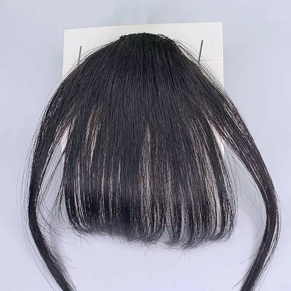 100% Real Human Hair Clip in Bangs Human Hair Extensions - Image 5