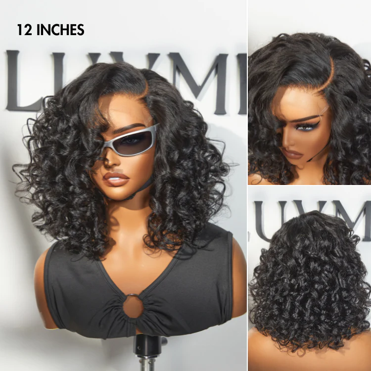 Effortless Elegance Copper Highlight / Natural Black Bouncy Curl Wig Minimalist HD Lace Glueless Wig Pre-Cut Lace - Image 8