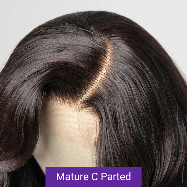 Elegant Natural Black Wavy Minimalist HD Lace Glueless C Part Short Wig 100% Human Hair - US Only - Image 4