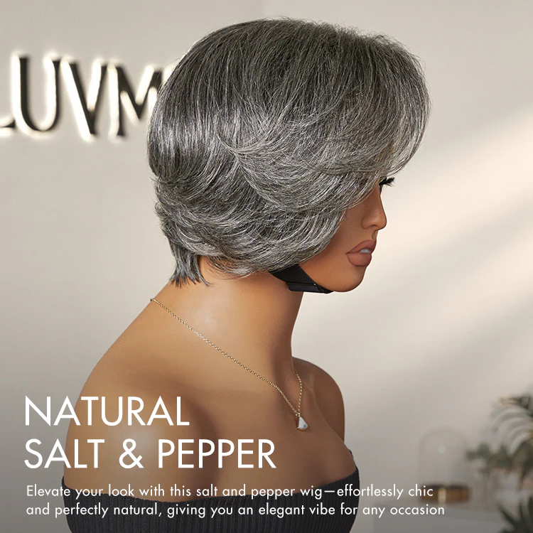 Exclusive Sale | Mature Boss Style Affordable Pre-styled Short Pixie Cut Glueless HD Lace Wig Pre-Cut Lace - Image 5