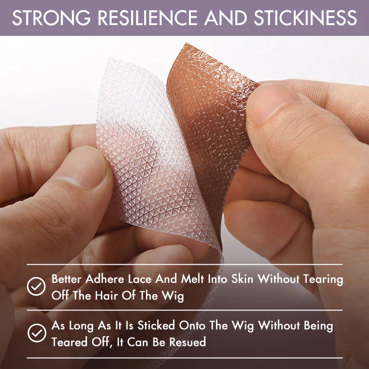 8pcs Fake Scalp Tape for Wigs, Invisible Knots & Grids Eraser - Image 4