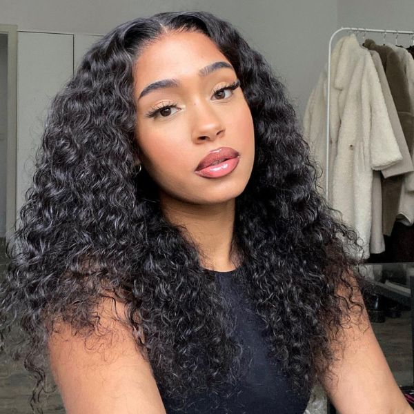 Luvme Gorgeous Deep Wave Full Hair Glueless 13x4 Frontal Undetectable HD Lace Long Wig 100% Human Hair - Image 2
