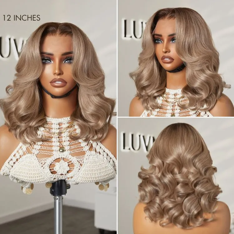 Ash Blonde Loose Body Wave 5x5 Closure Lace Glueless Wig Breathable Cap - Image 12