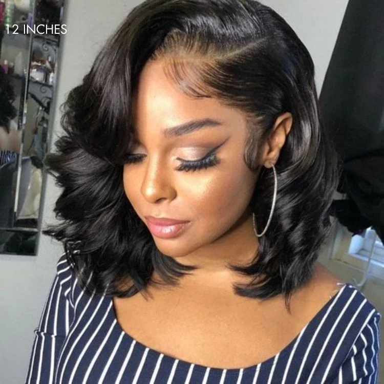 Honey Golden blonde / Natural Black Loose Body Wave Glueless 13x4 Lace Front Wig 100% Human Hair - Image 8