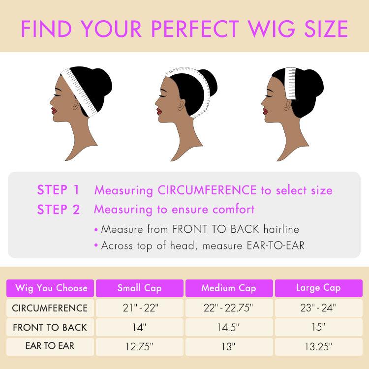 Blow Out Layered Cut C Part Glueless 5x5 Closure HD Lace Wig with Bangs| Large & Small Cap Size - Image 7