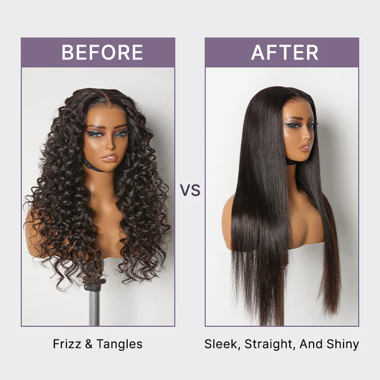 US only | 1PC Hair Straightener, Up to 460°F, Quick, Smooth & Frizz-Free Styling Tool for Wigs and Natural Hair, Travel-Friendly - Image 5