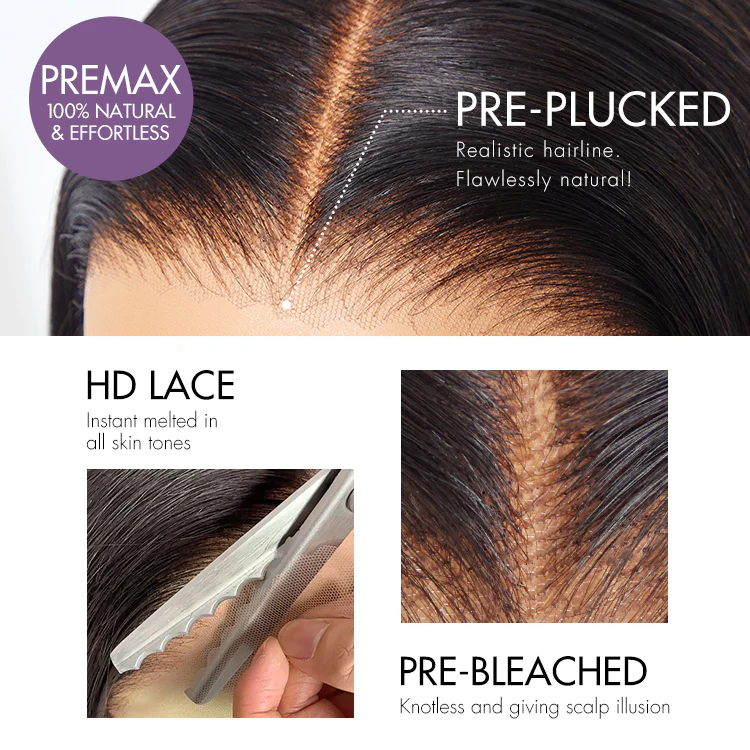 Luvme All-Day Comfort 250% Density Glueless 7x6 Closure HD Lace Loose Body Wave Long Wig Pre-Cut Lace - Image 4