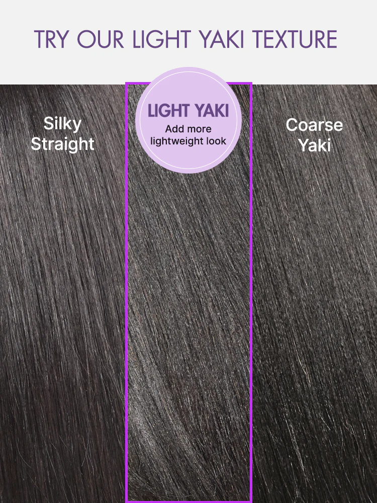 Luvme All-Day Comfort Black with Honey Blonde Highlights Yaki Straight 7x6 Closure HD Lace Glueless Wig Pre-Cut Lace - Image 10