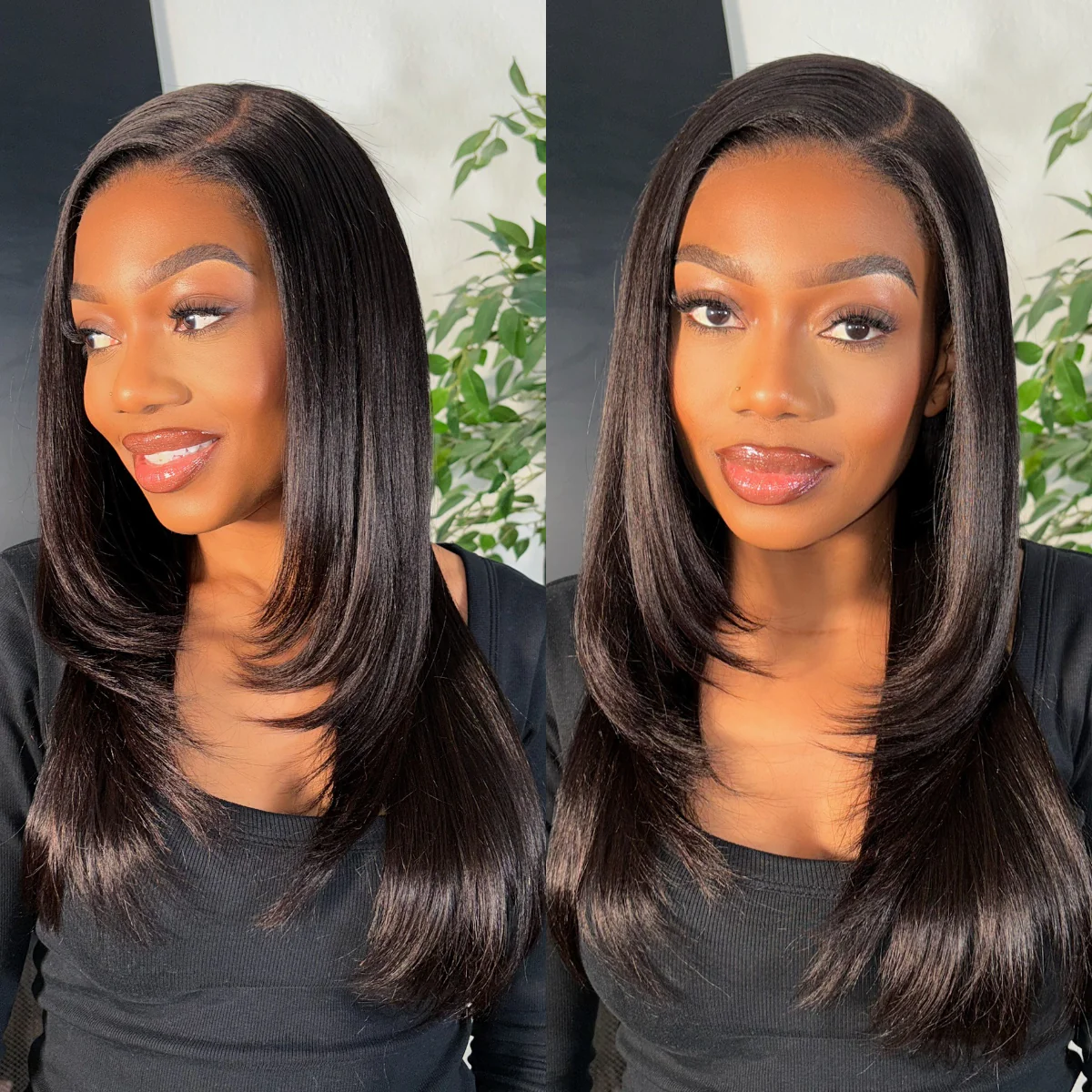 Luvme All-Day Comfort Wig 180% Density Blonde Highlight Butterfly Cut Layered Light Yaki Straight Glueless 7x6 Closure HD Lace Wig Pre-Cut Lace - Image 15