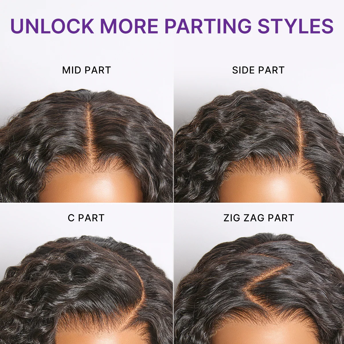 Luvme All-Day Comfort Wig 200% Density Deep Wave Glueless 7x6 Closure HD Lace Human Hair Wig Pre-Cut Lace - Image 11
