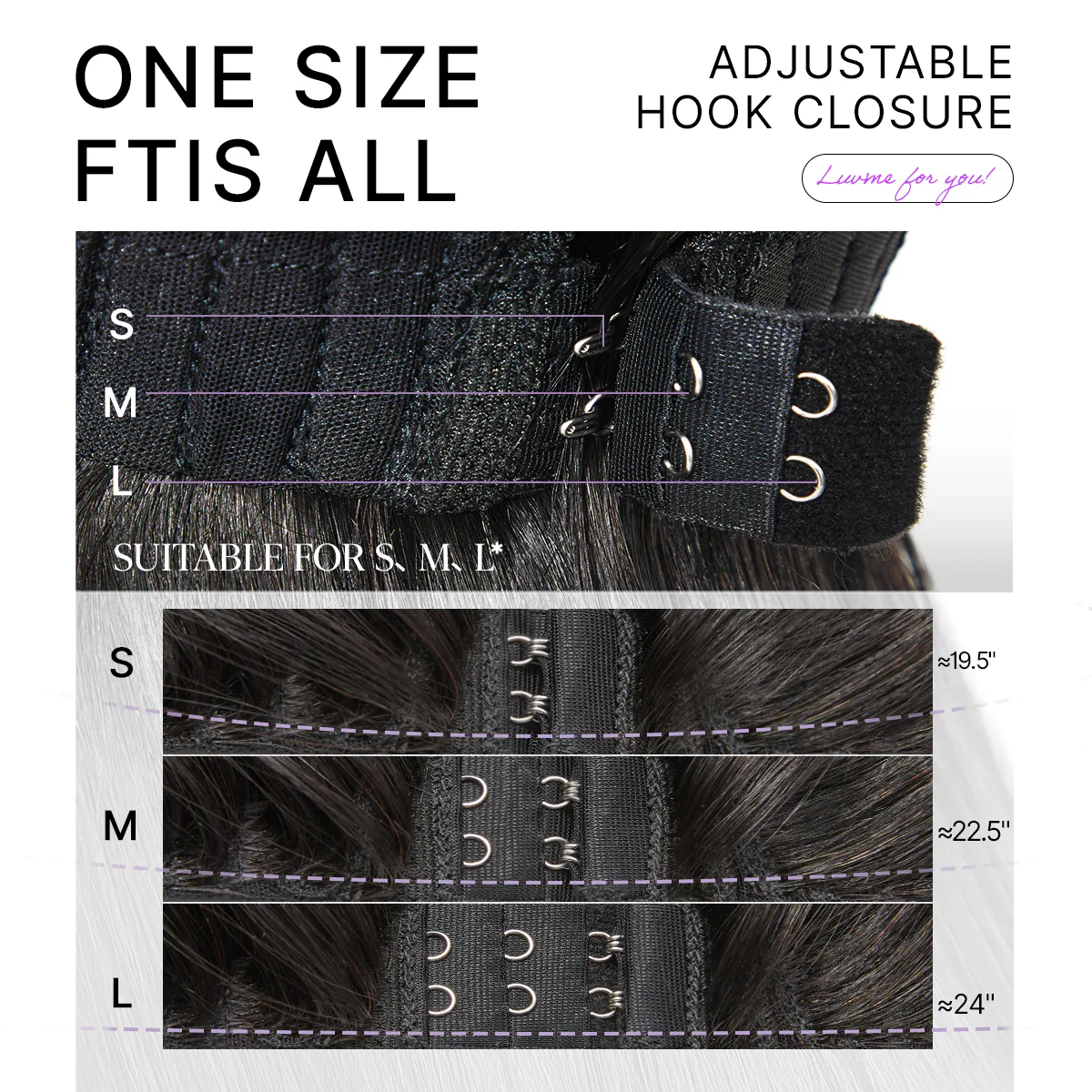 Luvme All-Day Comfort™ Wig PartingMax Glueless 7x6 Closure HD Lace Loose Body Wave Long Wig Pre-Cut Lace - Image 5
