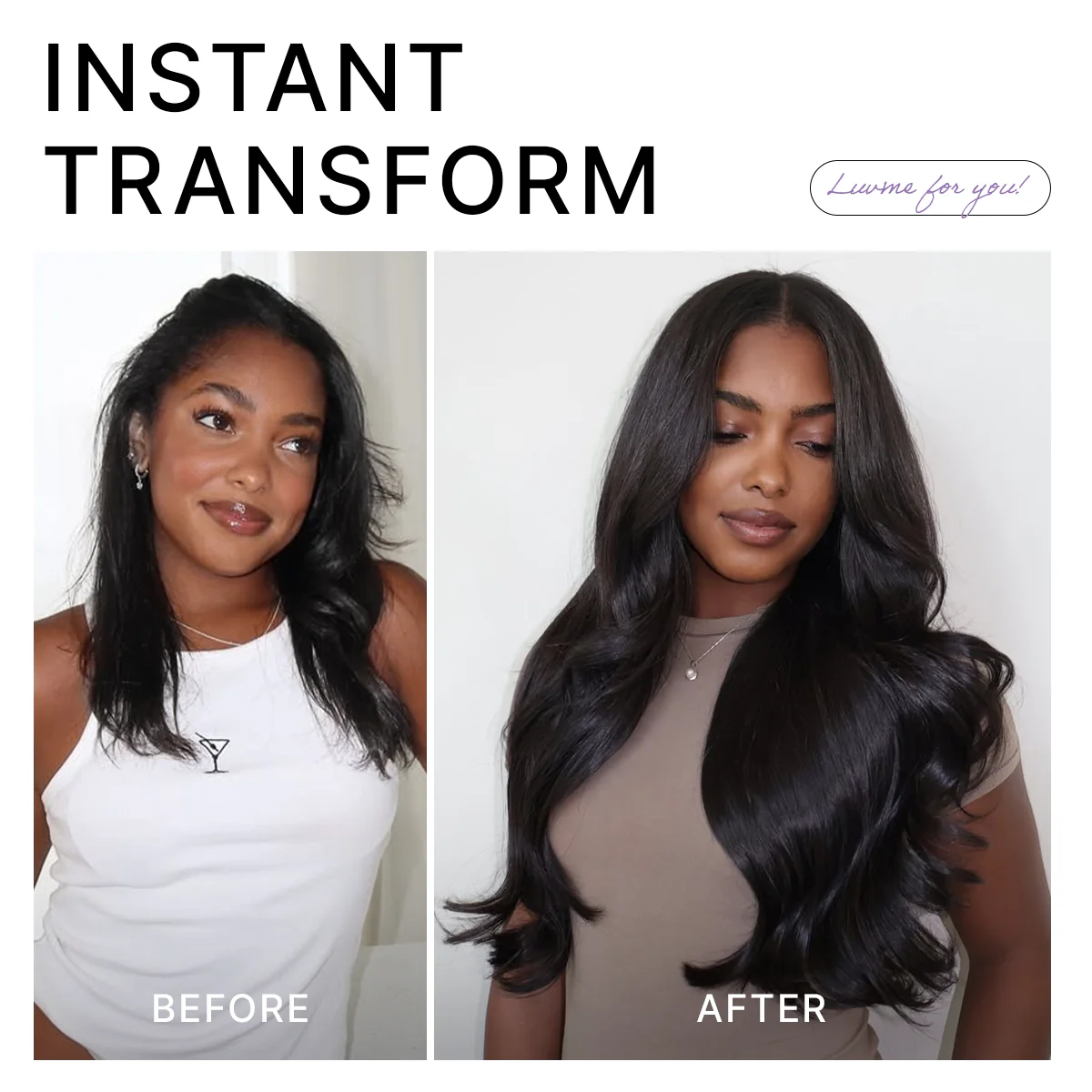Luvme All-Day Comfort™ Wig PartingMax Glueless 7x6 Closure HD Lace Loose Body Wave Long Wig Pre-Cut Lace - Image 8