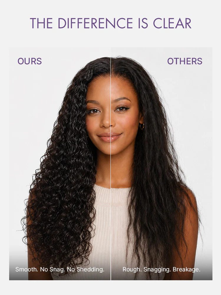 LUVME Curved Curl Repair Comb - Restores Shape and Smooths Messy Curls - Image 5