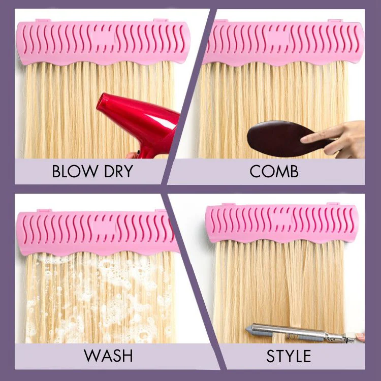 US Only | 1pc Hair Extension Holder, Storage for Clip-in, Tape-in, Bundles & Weft - Image 3
