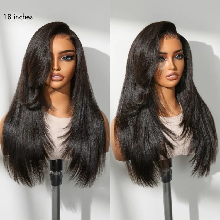 MyOwn-Fit™ PartingMax Glueless Wig 180% Density Loose Body Wave / Light Yaki Straight Ready to Go 7x6 Closure HD Lace Pre Cut & Plucked & Bleached - Image 13