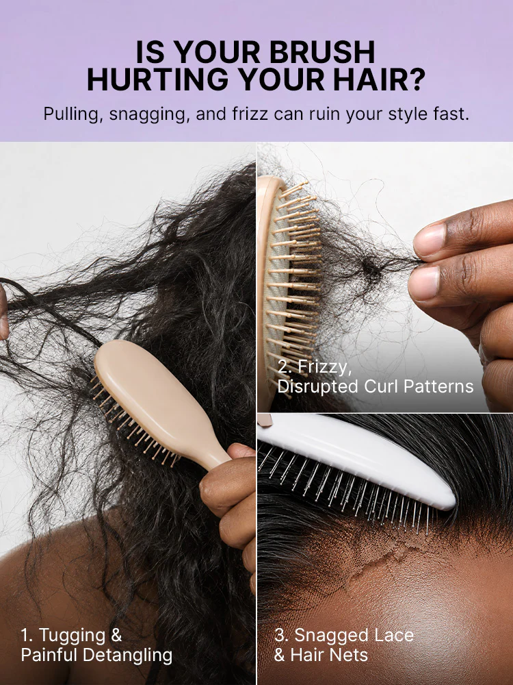LUVME Small Curl Styling Comb | Tailored for Braids and Kinky Coily Wigs - Image 2