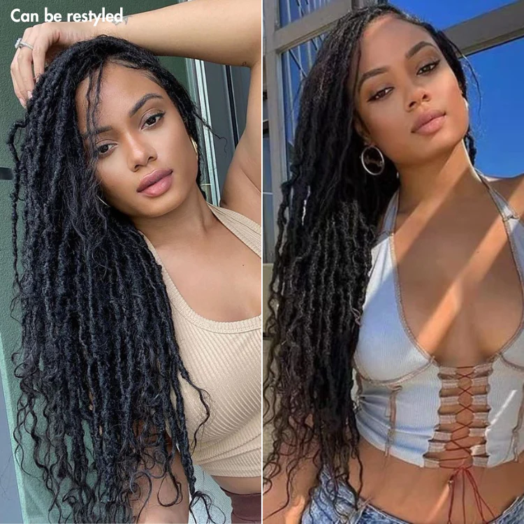 LUVME TWIST | Dreadlock Style 5x5 Closure Lace Glueless Wig Mid Part Long Wig - US ONLY - Image 3