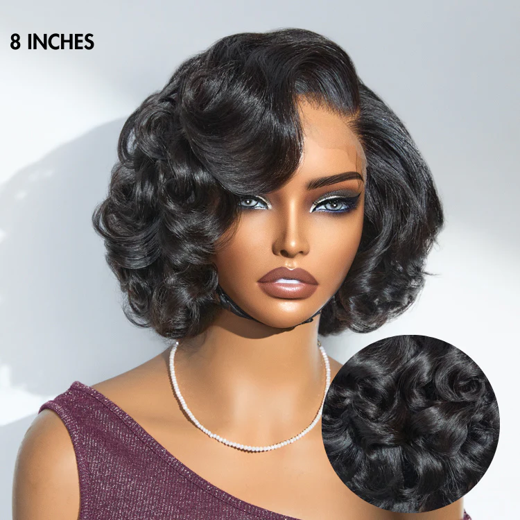 1 SEC INSTALL WIG | Mature Boss Brown Ombre Highlight / Natural Black Loose Wave Glueless Minimalist HD Lace Wig Pre-cut Lace - Image 4