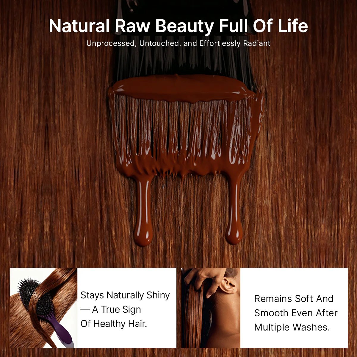 Eliana | RawMagic -  Chocolate Brown Silky Straight 5x5 Closure HD Lace Glueless Wig 100% Human Hair - Image 7