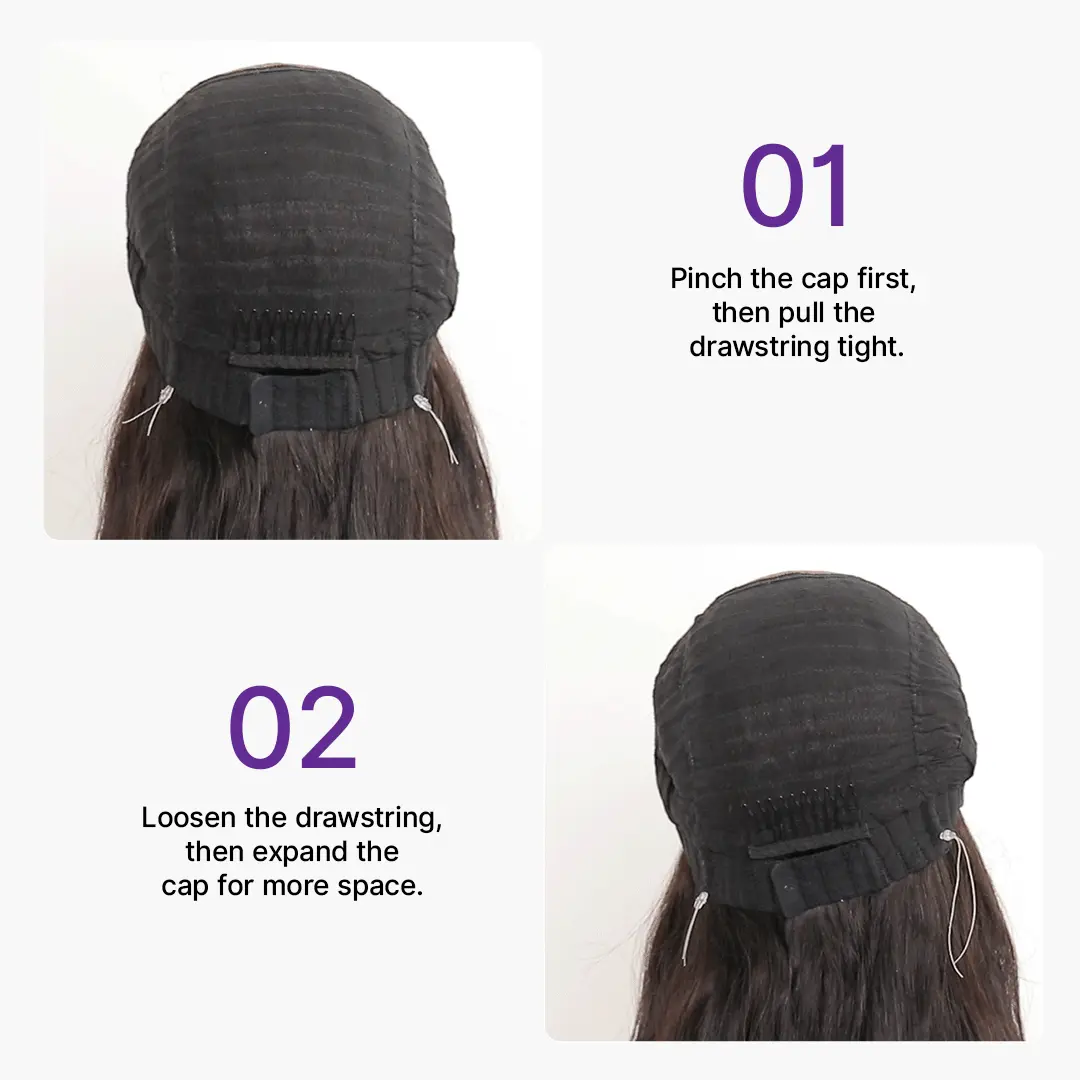 MyOwn-Fit™ PartingMax Glueless Personalized Comfort Wig 250% Density Bone Straight with Baby Hair 7x6 Closure HD Lace Wig Pre Cut & Plucked & Bleached Ready to Go - Image 14