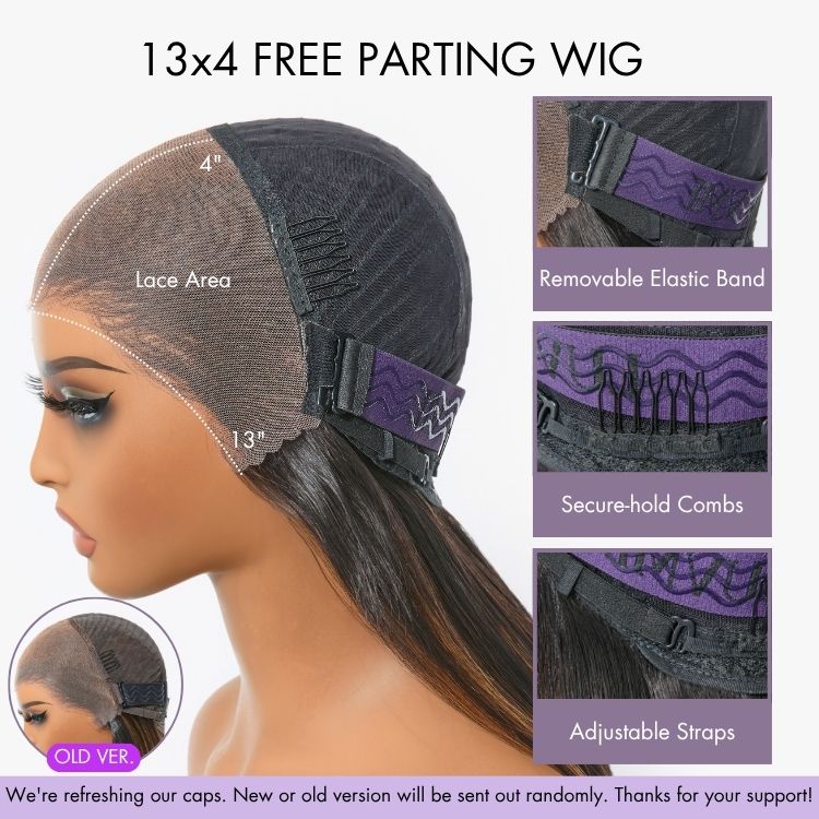 NatureMAX™ Silky Straight Glueless Ear-to-ear 13x4 HD Lace Front Wig Pre-Cut Lace - Image 12