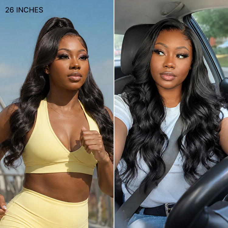 NatureMAX™ 200% Density Loose Wave Glueless 13x6 HD Lace Front Wig Human Hair Pre-Cut Lace Flexi-Fit Drawstring Cap - Image 8