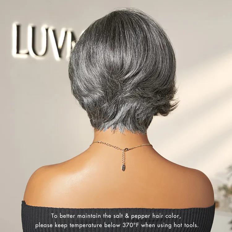 New Customers Only | Affordable Pixie Cut Minimalist HD Lace Glueless Wig Pre-Cut Lace - Image 11