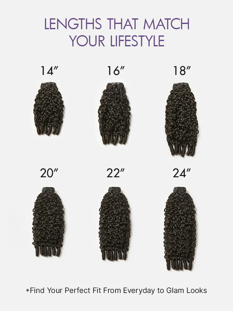 New Customers Only | Burmese Curly Finger Coil Ends Seamless Clip in Extensions Real Human Hair Pieces 135g 9pcs / 7pcs with Free Gift - Image 7