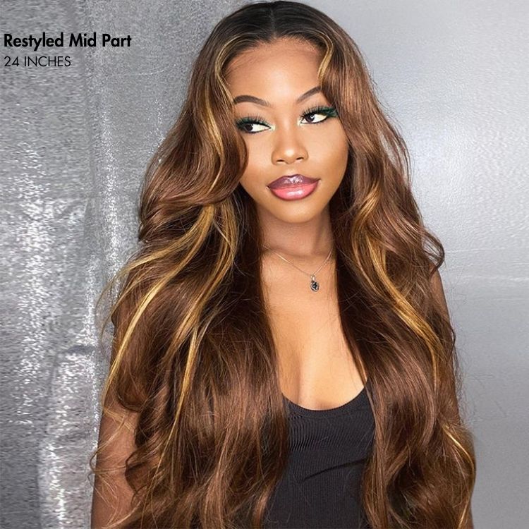 New Customers Only | Luvme All-Day Comfort™ Wig PartingMax 180% / 250% Density Glueless 7x6 Closure HD Lace Loose Body Wave Long Wig Pre-Cut Lace - Image 13