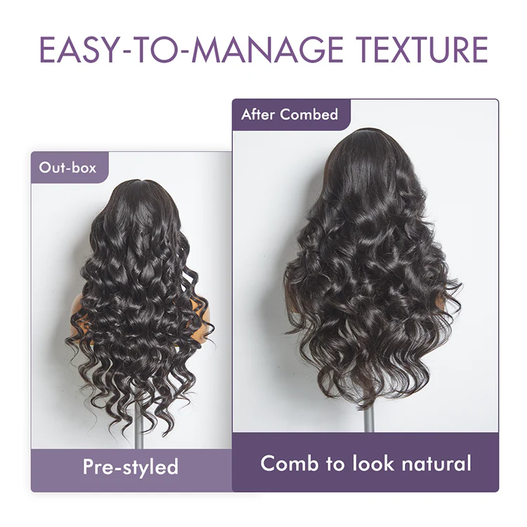 New Customers Only | Luvme All-Day Comfort™ Wig PartingMax 180% / 250% Density Glueless 7x6 Closure HD Lace Loose Body Wave Long Wig Pre-Cut Lace - Image 21