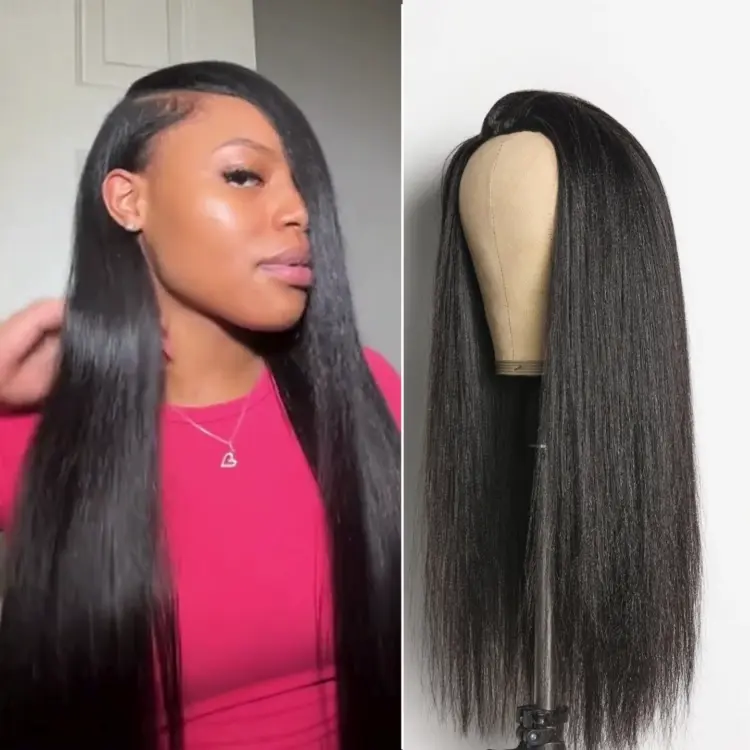 New Customers Only | Luvme Too Easy Texture™ 3-In-1 Half Wig 180% Density Kinky Curly / Yaki Straight Glueless Flexi-Fit Drawstring Wig - Image 3