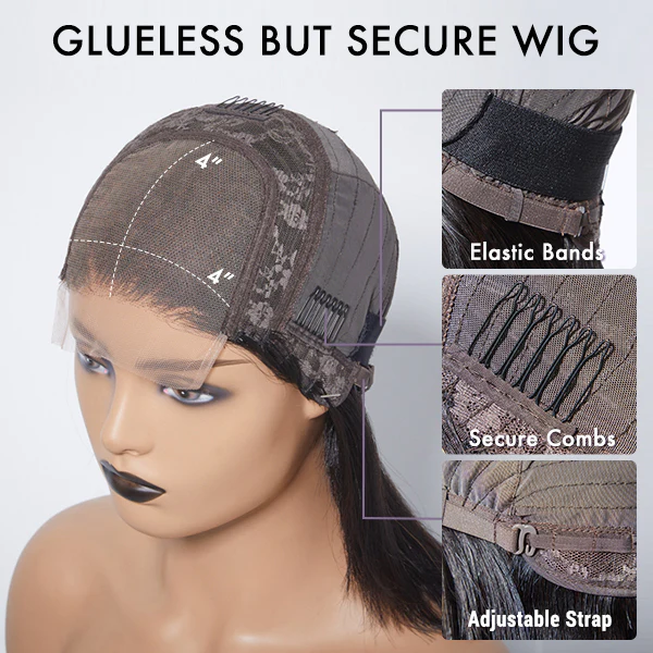 Exclusive Discount | Luvme Hair Beginner Friendly Glueless Silky Blunt Cut 4x4 Closure Bob Wig | Upgraded 2.0 - Image 8