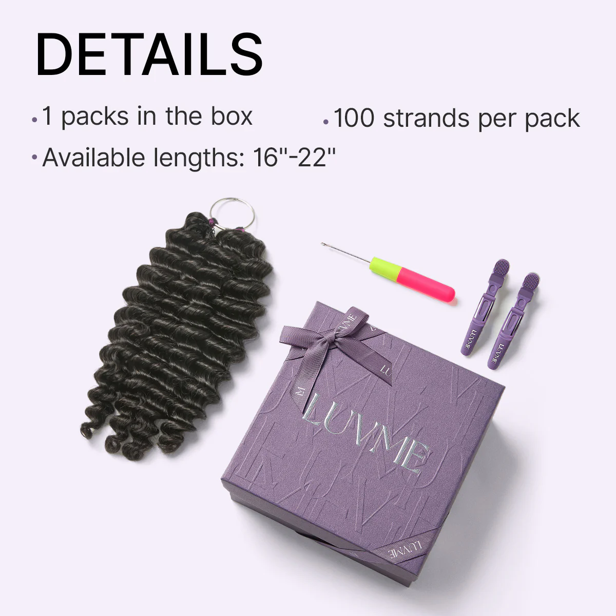 Readitress™ Pre-Separated Feather Crochet Human Hair for Miracle Knots Boho Braids | Deep Wave, Burmese Curly Protective Style (Free Gifts Included)  - US Only - Image 14